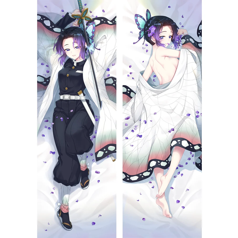 MGF дизайн Dakimakura Demon Slayer: Kimetsu no Yaiba аниме Kochou Shinobu dakimakura обнимающий чехол для подушки Kamado Nezuko