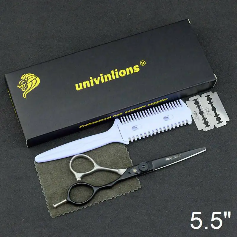 6025B55-Cutting 5,5/6,0 Профессиональные Японские Стальные Парикмахерские ножницы парикмахерские ножницы набор парикмахерских бритв Горячая Парикмахерская стилист набор ножниц - Цвет: 6025B55-Cutting