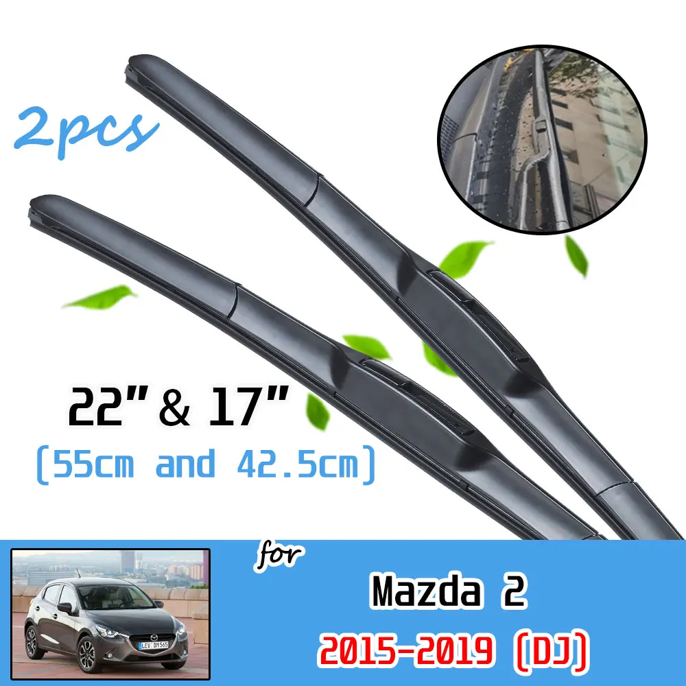 

Car Accessories Front Windscreen Windshield Wiper Blades Brushes Cutter Cleaner for Mazda 2 Mazda2 Demio DJ 2015~2019 2016 2017