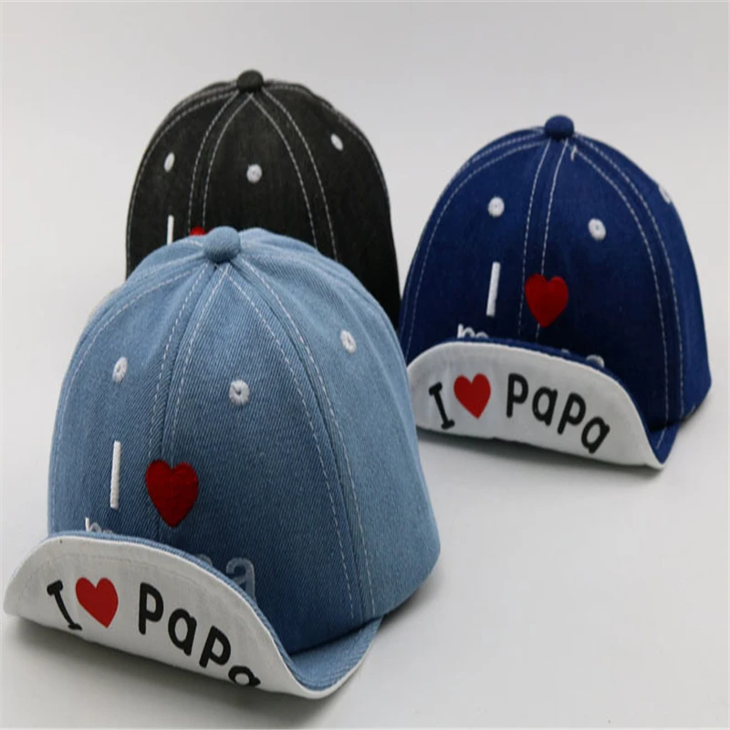 

Children Cowboy Flip Baseball Hats Boys Kids for Baby Girl Hats Loving Pattern Hats Wild Snapback Cap Hip Hop Shade Casual Caps