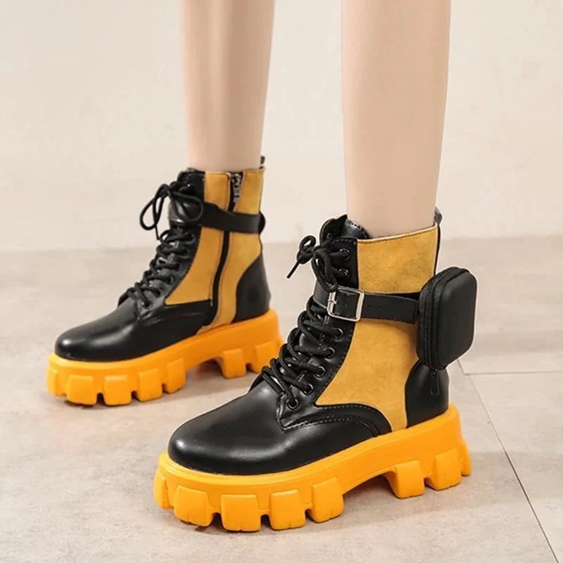 

Large boots 2020 new round head thick bottom boots women's short boots