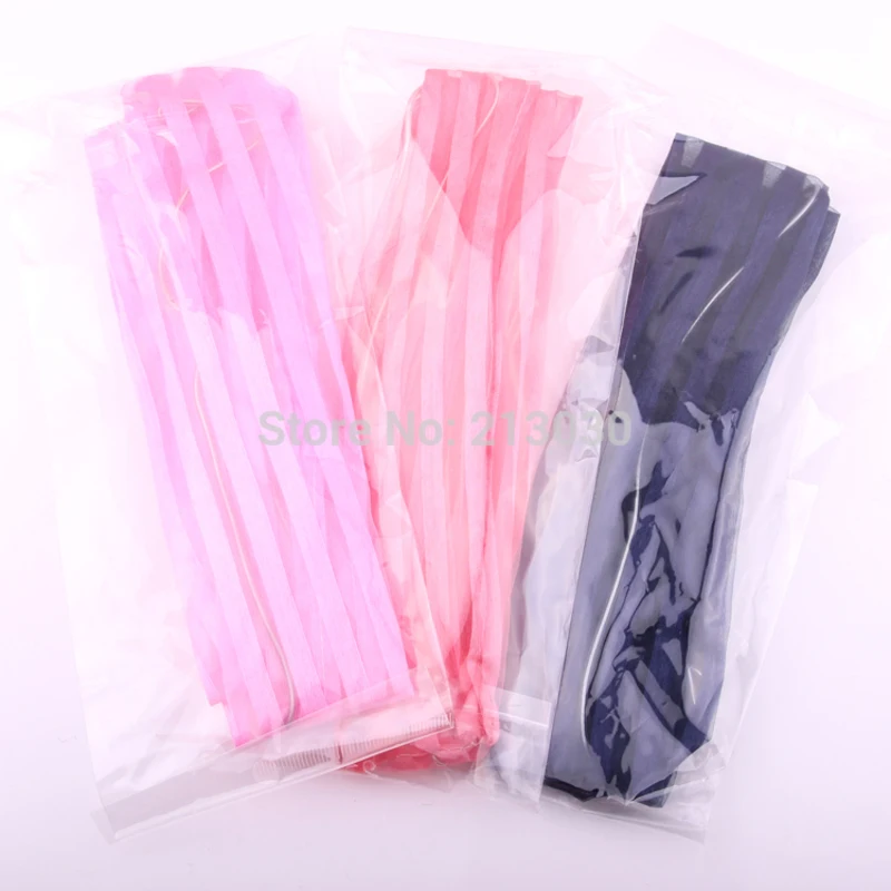 Модные аксессуары для волос девочек розовая лента прозрачная из органзы