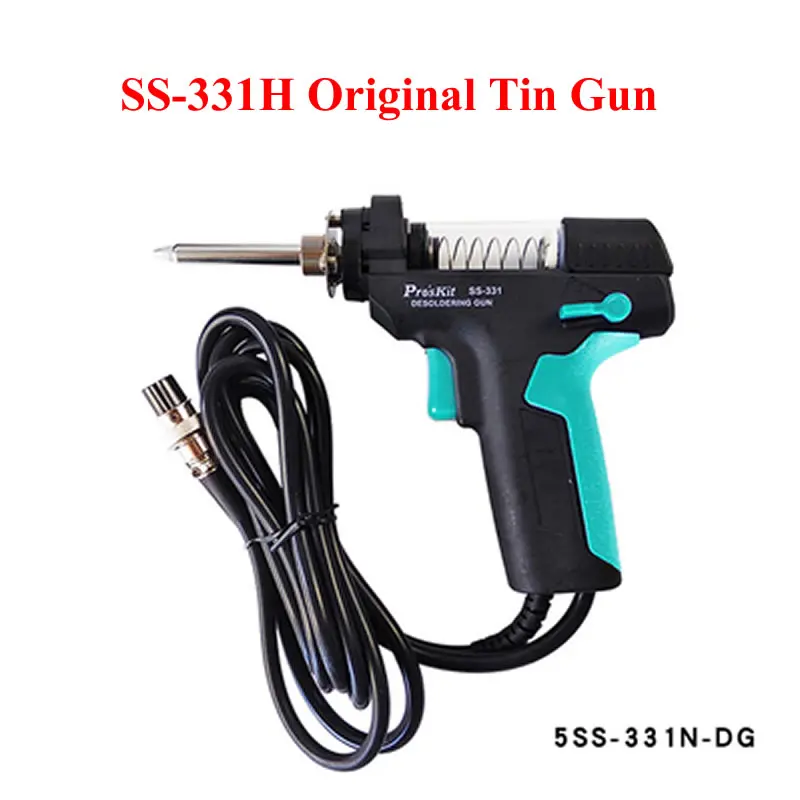 Pro'sKit SS-331H ESD LCD Digital Electric Desoldering Station Replace Accessories Filter Pipe Nozzle Needle Mat BGA Solder Gun |