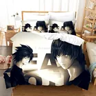 Постельное белье с 3D-принтом Детский комплект с пододеяльником Комплект постельного белья Death Note мягкий домашний текстиль постельное белье пододеяльник большого размера