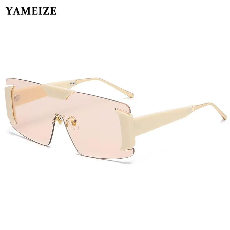 

Fashion Square Sunglasses Luxury for Women Glasses Vip Brand Man Glasses Retro Large Female Black Trendy Decor Uv400 Oculos De