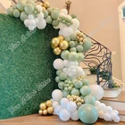 172 шт. авокадо Зеленый День Рождения Вечеринка фон детский душ наборы золотой Свадьба Праздник ужин белый декор воздушный шар гирлянда