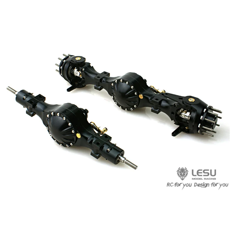 LESU металлический фланец ось дифференциальный замок для 1/14 4x4 RC тягач