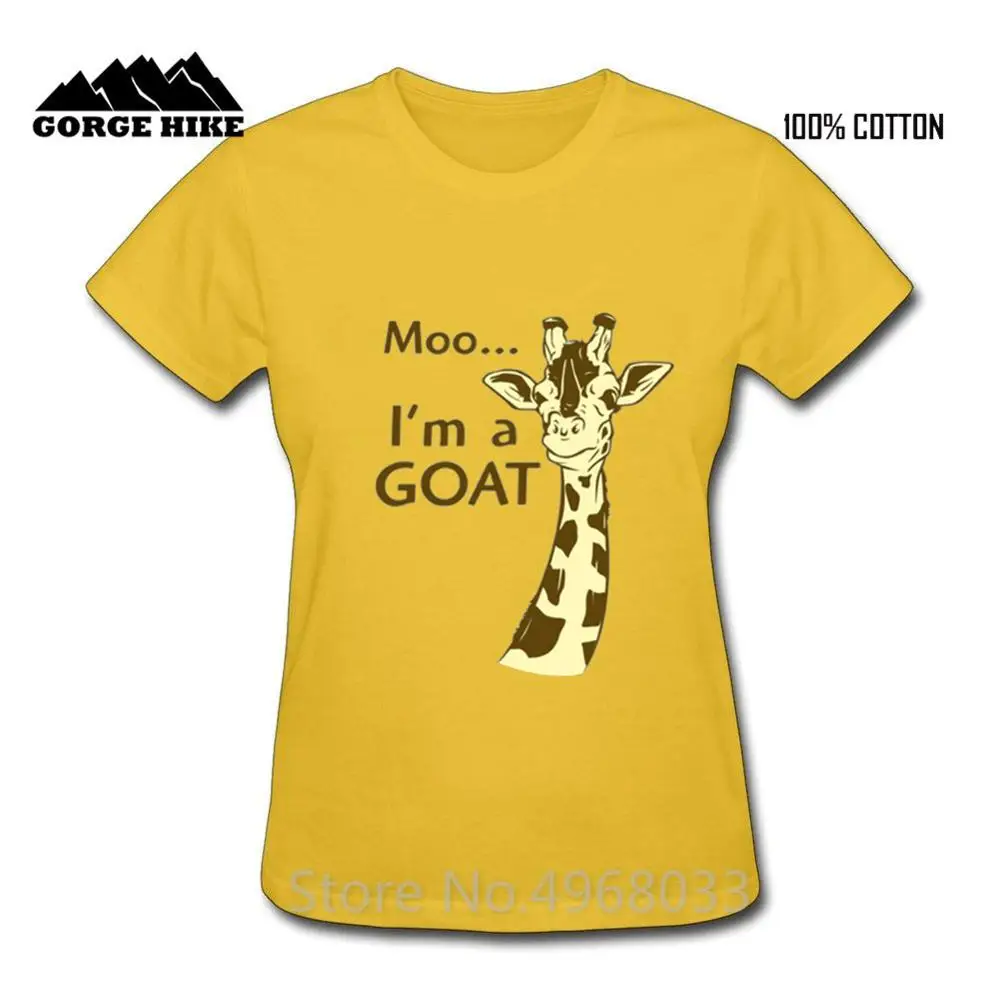 Юбилейная распродажа Забавный МОО... I'm Goat/Милая футболка с жирафом для малышей