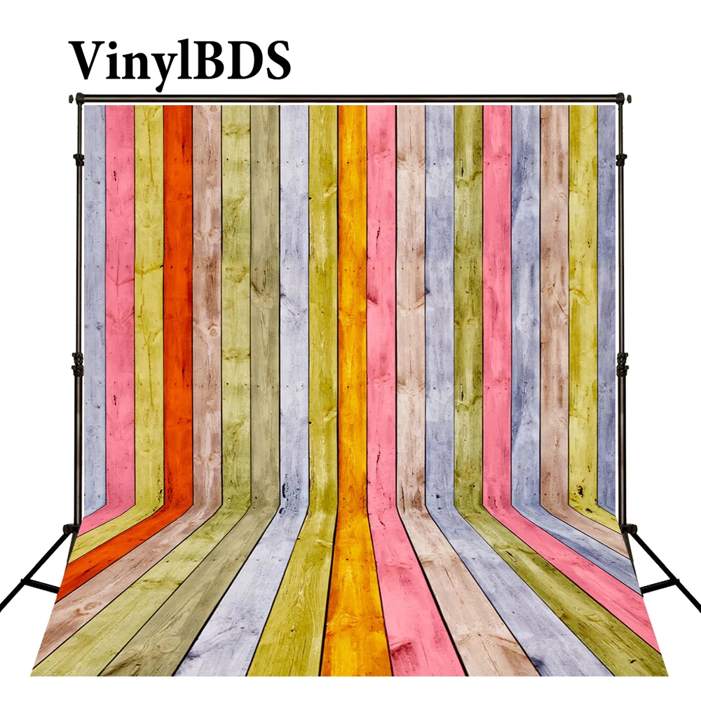 Фон для фотосъемки детей с изображением цветного деревянного пола | Электроника