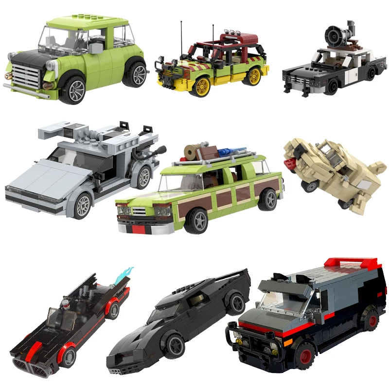 

Spot MOC-50493 SWAT Team Car A-Team GMC Vandura Van Classic TV High-TechTruck, городская модель, образовательные блоки, игрушки в подарок