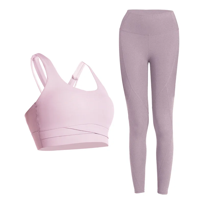 

Quick-Drying Sports Fitness Suit Women's Running Underwear Beautiful Back Shockproof Pocket High Waist Hip-Lifting Yoga Pants