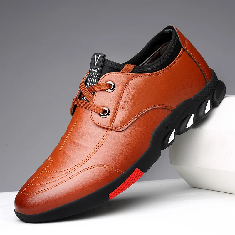 

Casual Shoes Men's Leather Shoes 2021 New Style Of Soft-soled Summer Men's Business Casual Shoes Fashion Driving Shoes