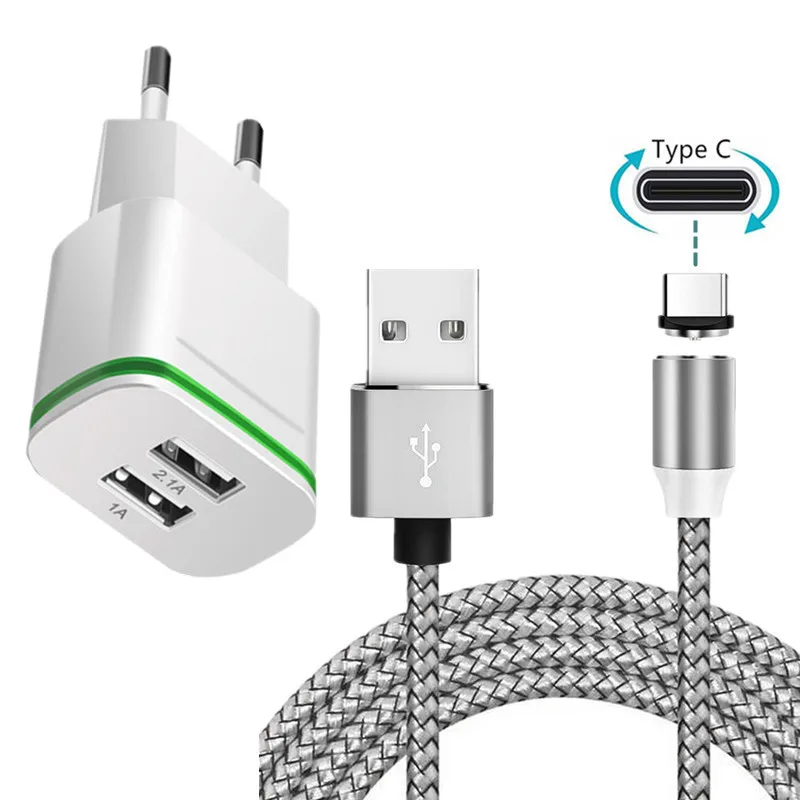 Зарядное устройство для Samsung Galaxy A31 A51 A70 OUKITEL C17 Pro магнитный usb кабель Type C зарядки