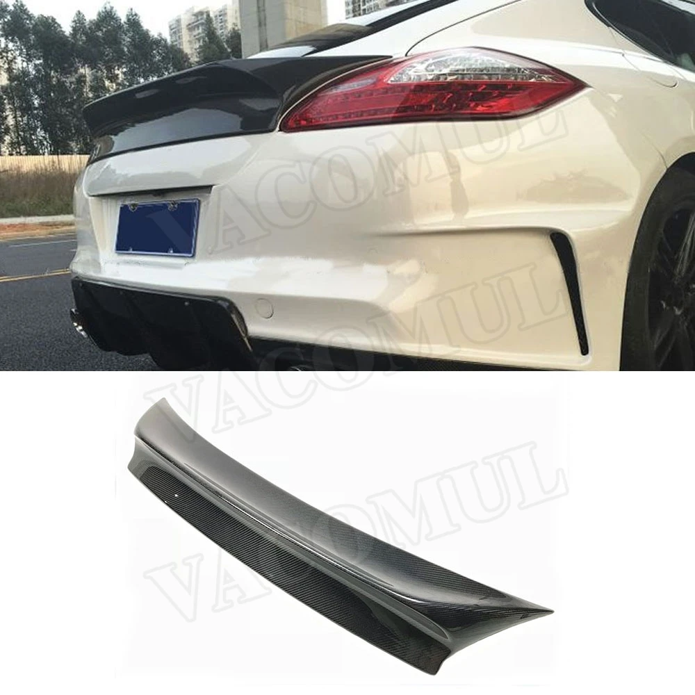 Углеродное волокно задний багажник автомобиля крылья спойлера ДЛЯ Porsche Panamera S 970,1 2009-2013 VRT Стиль FRP загрузки отделка стикер автомобиля Стайлинг