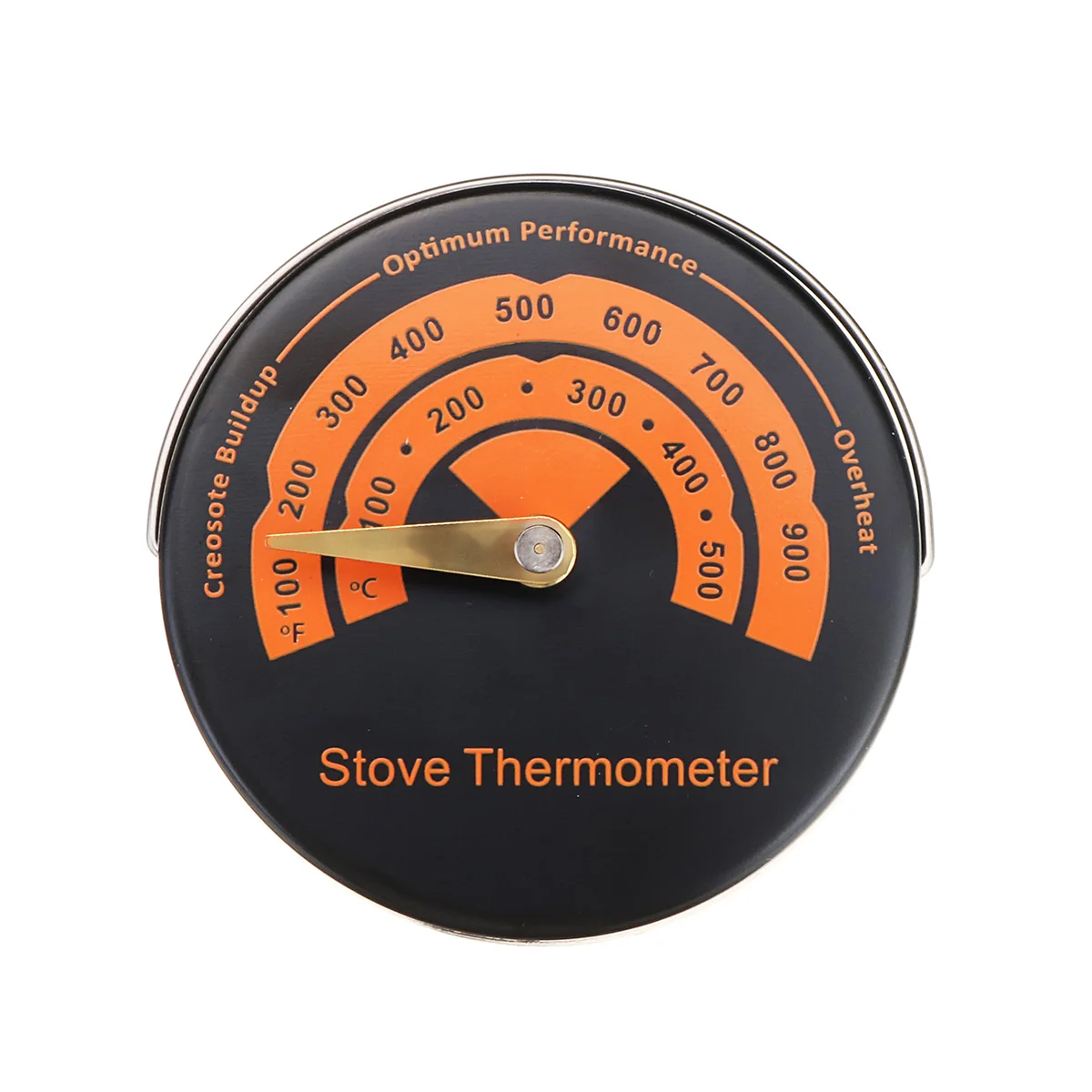 

2 type Magnetic Stove Thermometer Heat Powered for Wood Log Burning Stove Fireplace Burner Fireplace Fan Thermometer