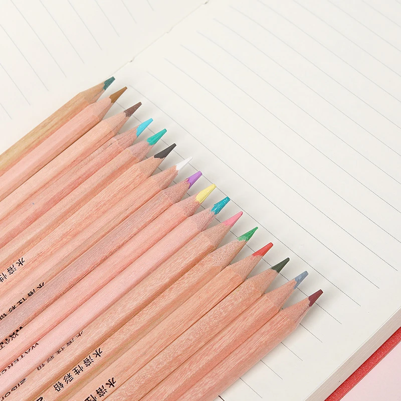 Карандаши цветные растворимые в металлической коробке 36 цветов | Канцтовары для