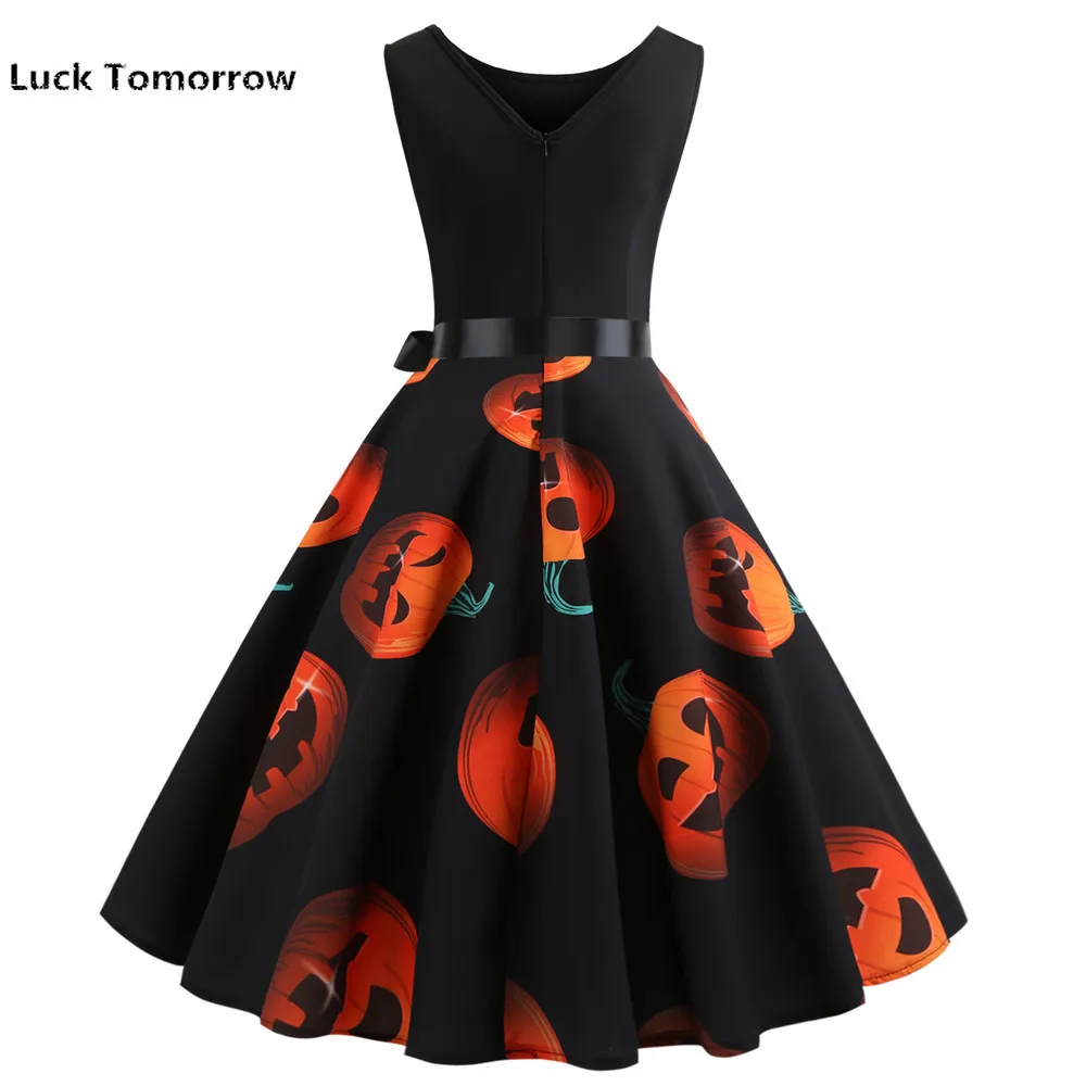 Женское винтажное платье в стиле 50 60 х годов с коротким рукавом|Женские платья| |