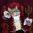 Бриллиант для рукоделия, кошка джентльмена, Квадратный бриллианткруглый бриллиант, декоративная домашняя Алмазная Вышивка Животных