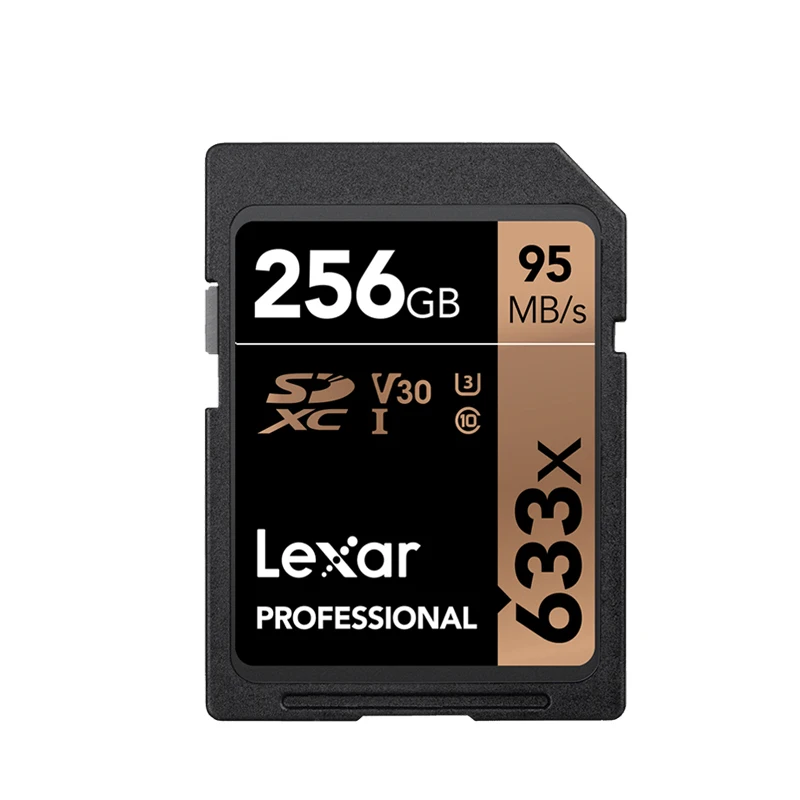 Lexar 633X sd-карта 32 Гб 128 Гб 64 Гб 256 ГБ 512 Гб 16 Гб класс 10 U1/U3 V30 карта памяти 32 64 128 ГБ Флэш-карта SD памяти SDXC SDHC - Емкость: SD633X-256G