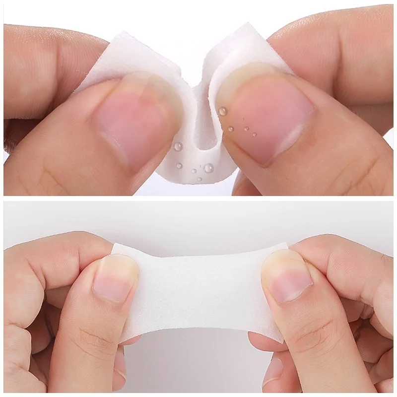 1000 шт./лот салфетки для удаления лака ногтей безворсовые маникюра и ванной из 100%