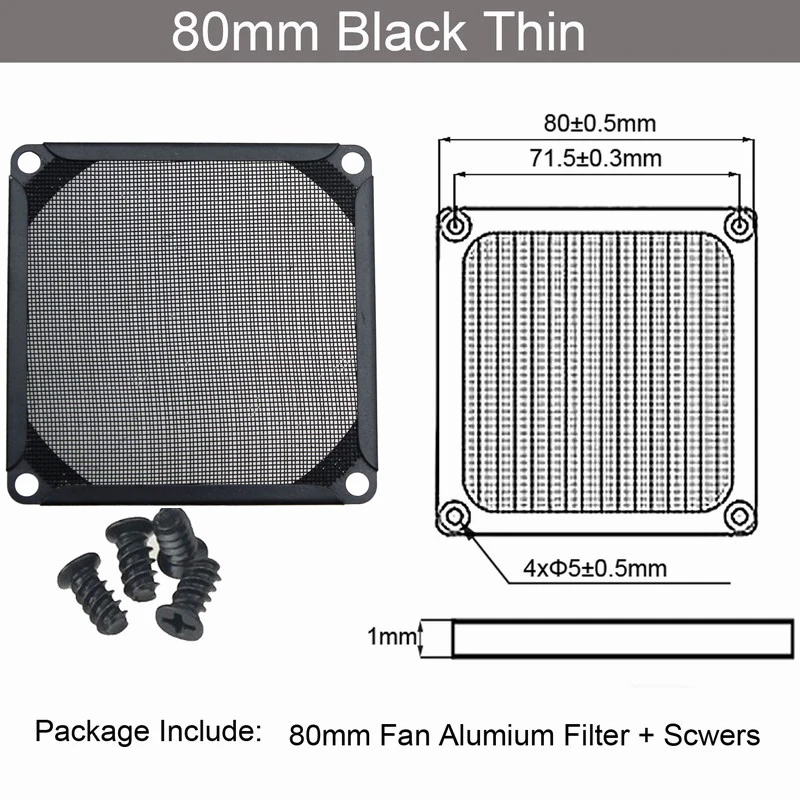 8cm Thin Black 2 шт. Gdstime 60 мм, 80 мм, 92 мм 120 мм 140 мм пылезащищенный вентилятор фильтр Алюминий компьютер чехол сетка вентилятора Пылезащитный чехол 14 см на высоком каблуке 12 см, 9 см, 8 см, 6 м - Цвет лезвия: 8cm Thin Black