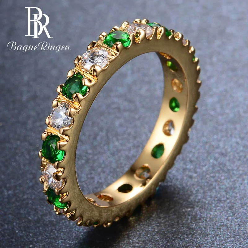 Bague Ringen серебряное 925 кольцо с 3 мм Цирконом изумруд драгоценный камень прыгающий