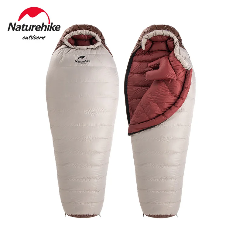 Naturehike Sleeping Bag Snowbird Down Ultralight Waterproof Mummy Outdoor Camping Winter | Спорт и развлечения