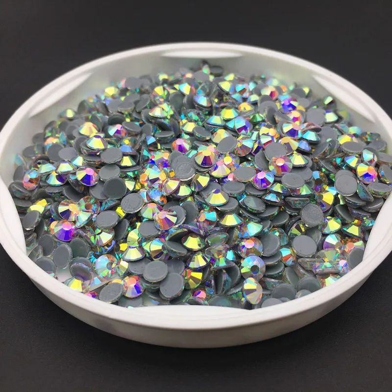 Хрустальные стразы всех размеров AAAAA с плоской задней частью со стразами горячей