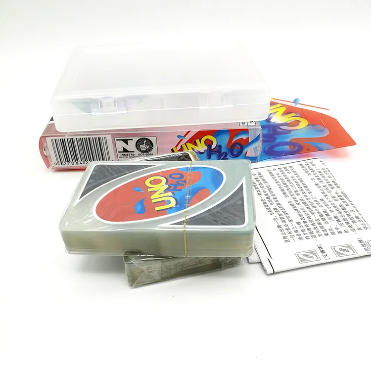 Mattel Games UNO карточная игра творческая прозрачная пластиковая игральная карта
