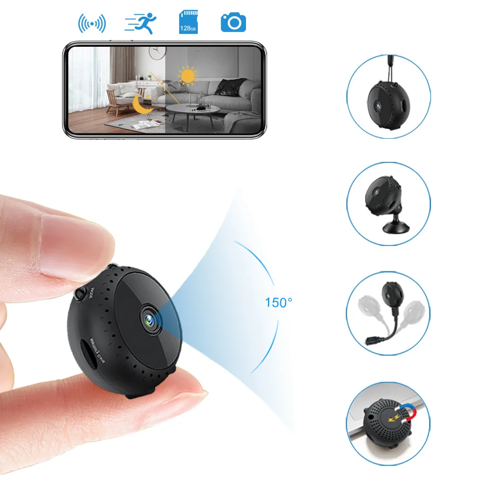 

1080p Wireless Mini Wifi Camera Home Security Camera Ip Cctv Surveillance Ir Night Vision Motion Detect Baby Monitor P2p Cctv