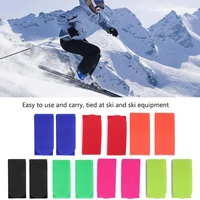 2pair ski snowboard bag carrier nylon hook and loop strap supports ski snowboard cross country snowboarding bag holder accessory