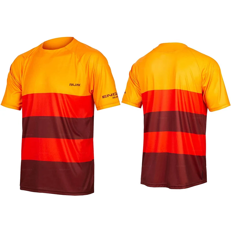 

Футболка мужская летняя с круглым вырезом, дышащая рубашка для езды на велосипеде, трикотажная одежда для горных велосипедов