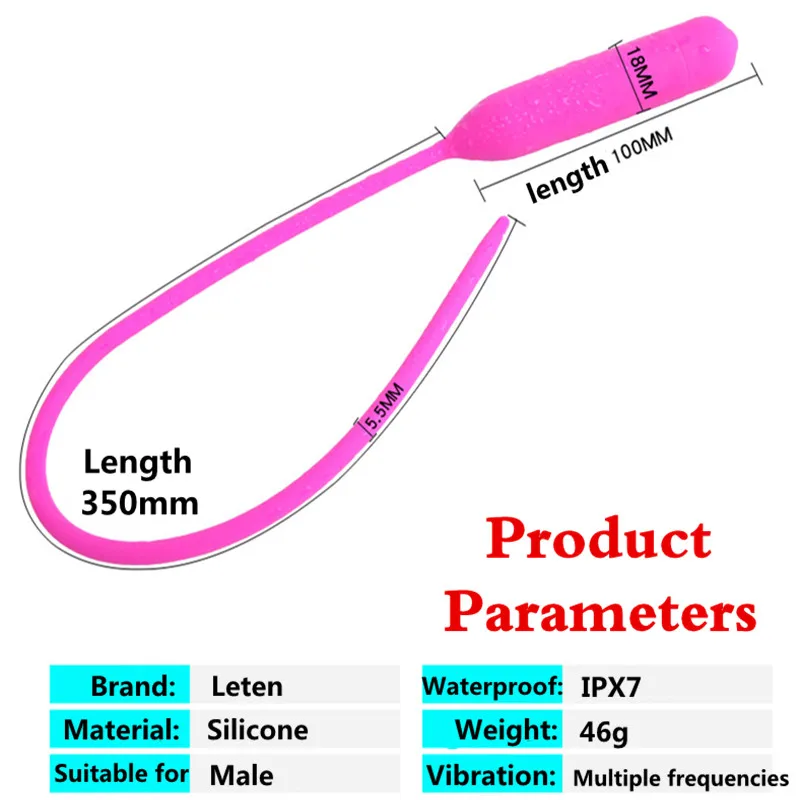 Уретральный вибратор со звуком уретральный катетер Мужской мастурбатор вставка