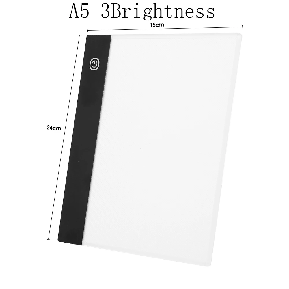 A5 3 Brightness VKTECH A3/A4/A5, графический цифровой планшет, светодиодный дисплей, ручка, планшет, панель, художник, светящийся трафарет, доска для рисования, планшет - Цвет: A5 3 Brightness