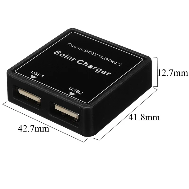 Солнечное зарядное устройство с двойным USB 5 в 3 А (макс.) DC 12V 24V 5A Регулятор