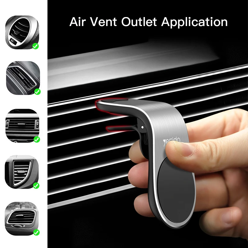 Магнитный автомобильный держатель для телефона Yesido C64 сильный магнит с