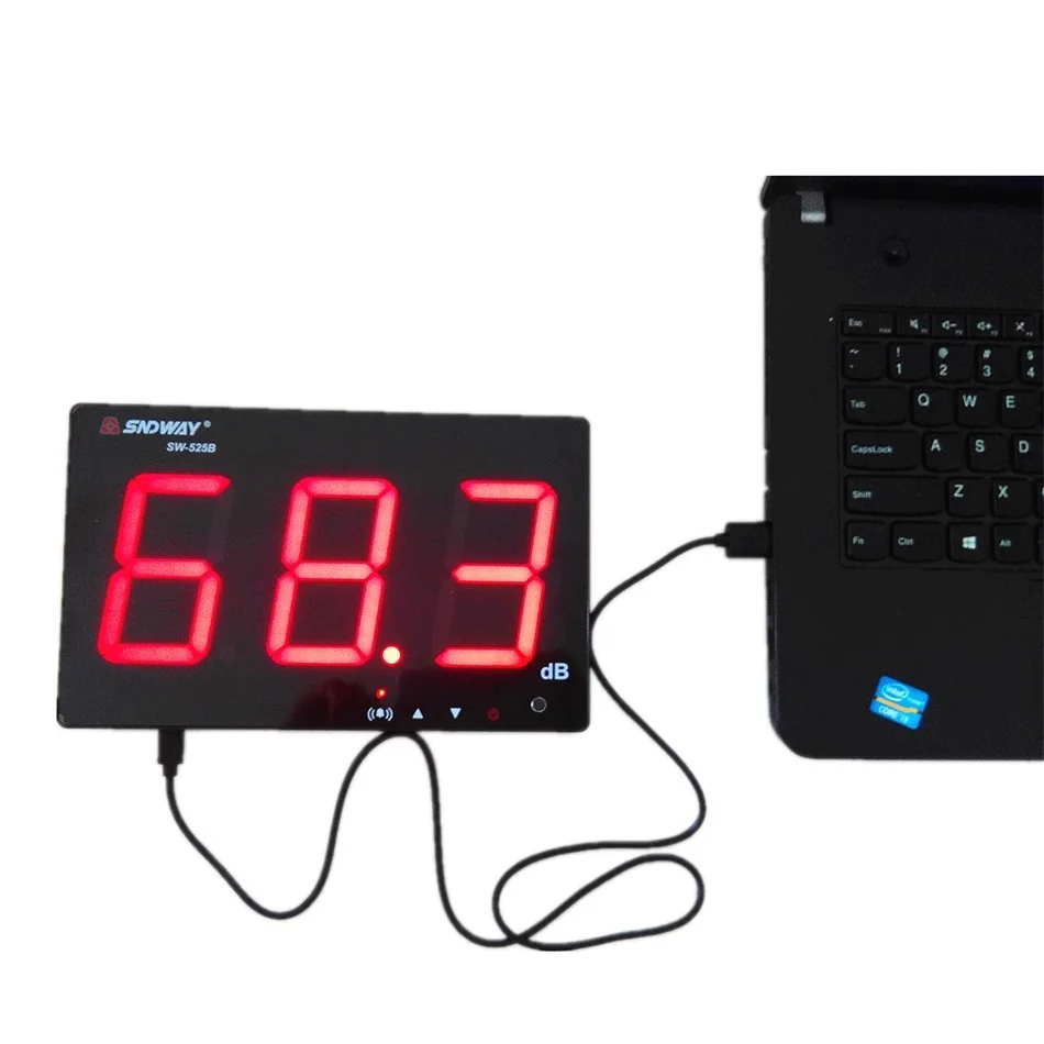 SNDWAY цифровой измеритель уровня звука с питанием от USB 30 130 дБ 9 6 децибел метр