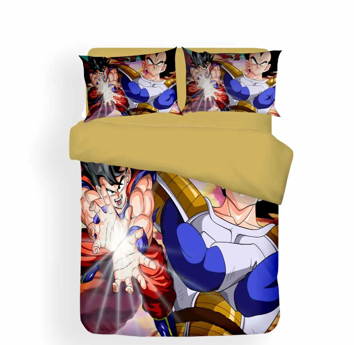 Новые корейские носки из хлопка, хлопковые Dragon Ball Z Комплект постельного белья наволочка близнец полный queen King Размеры для мальчиков и девочек, Комплект постельного белья 2/3 шт. набор пододеяльников