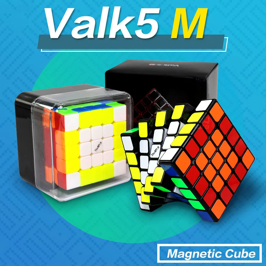 QIYI valk5 M 5x5x5 Магнитный магический куб без наклеек профессиональные магниты