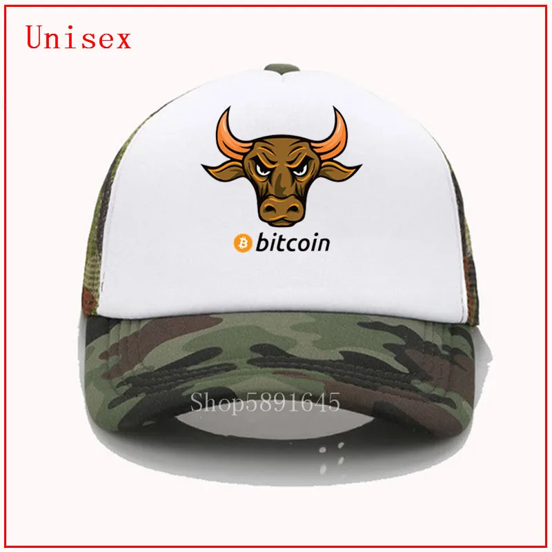 Модные женские и мужские шапки в виде золотого быка биткоина Мужская кепка кепки