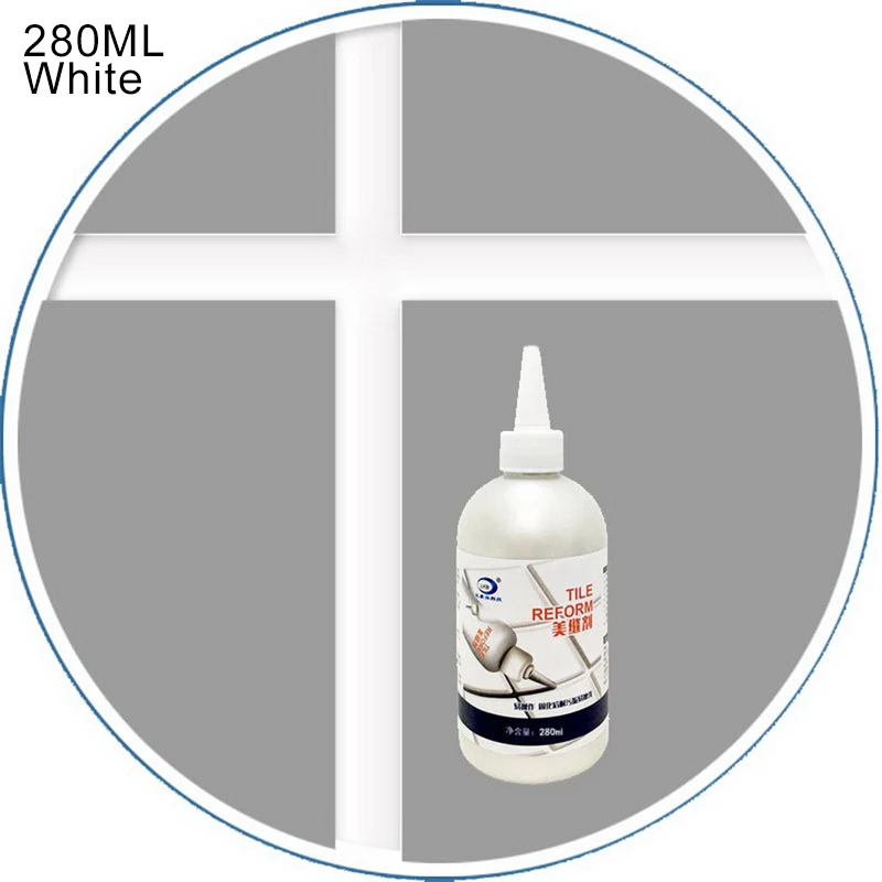 280ml White 280 мл клей для ремонта плитки Refill Agent эпоксидный водонепроницаемый герметик для затирки шва пола зазор ремонт Mouldproof восстановление плитки линии затирки - Тип аромата: 280ml White