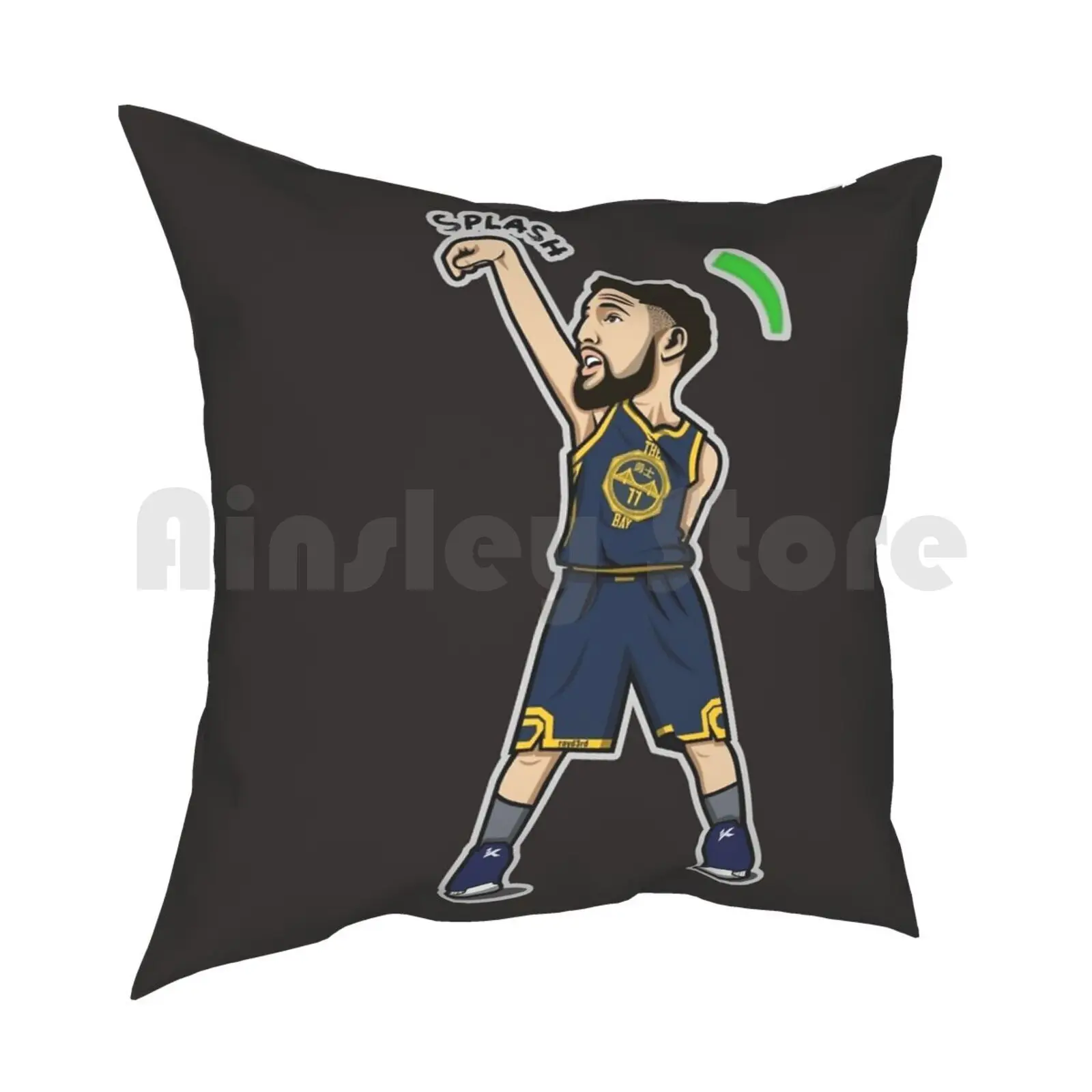 Klay Томпсон мультяшный стиль Подушка Чехол с принтом домашняя мягкая подушка