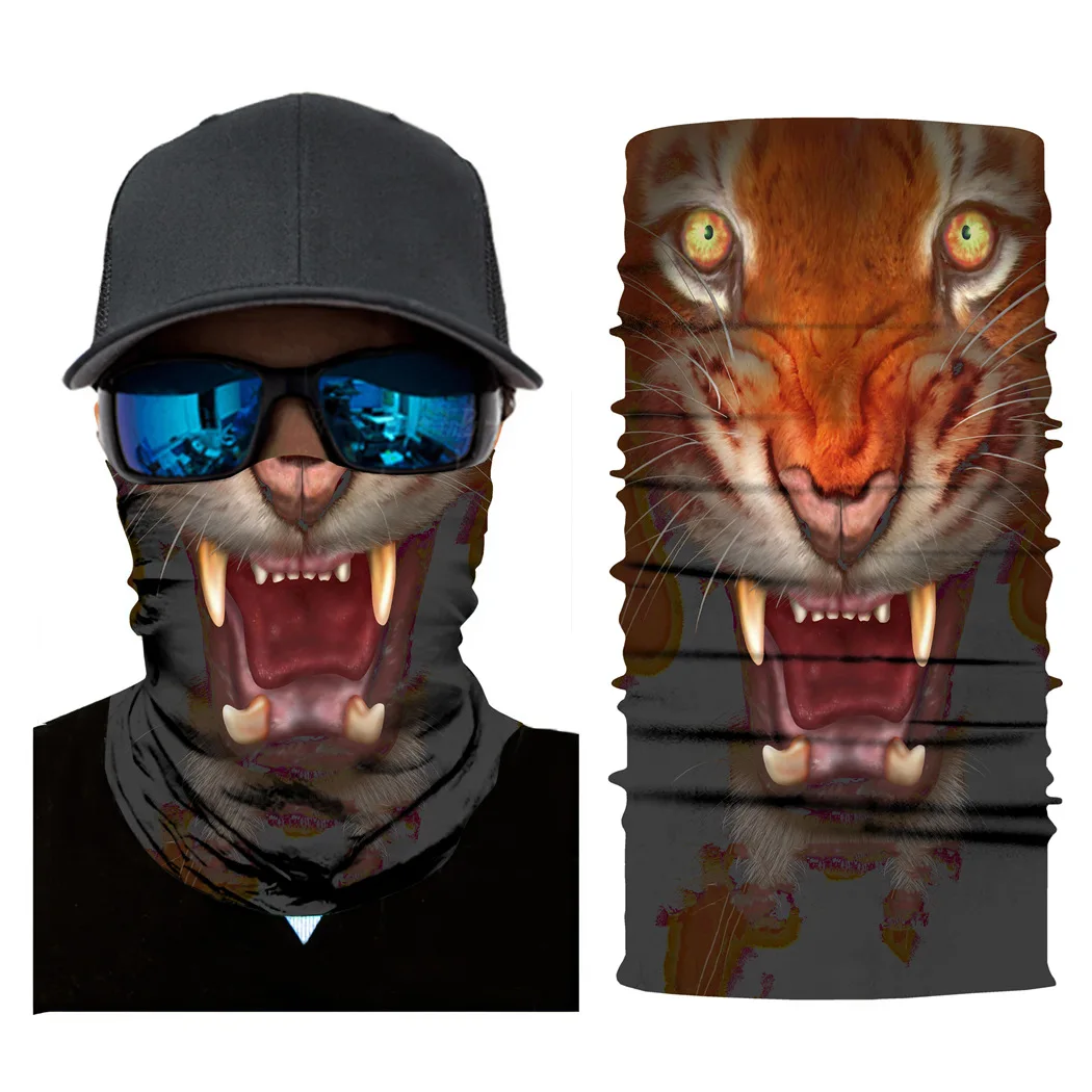 Wholesale 3D Vision Animal Style Sunscreen Mask Scarf Cover Unisex Riding Outdoor Dust-proof Face Scarfs 10pcs/pack |