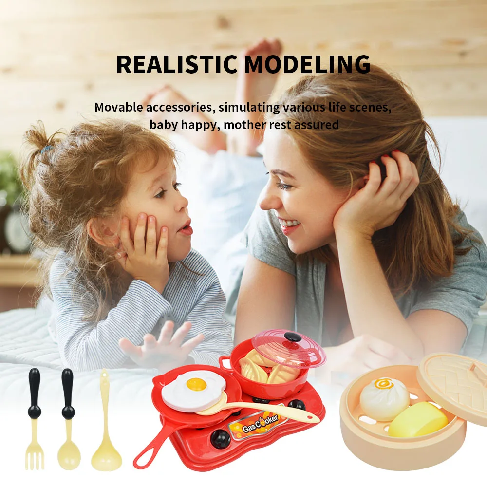 

Rich Simulation Breakfast Food Kitchen Play House Toy Sets Cute Pretend Play Role-playing Children Kids Educational Toys Gift