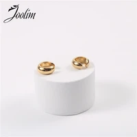 joolim plain gold color cuff earring stainless steel earrings for women