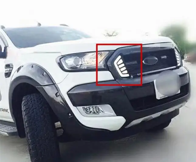 Для Ford Ranger 2015 2016 2017 2018 Водонепроницаемый светодиодный DRL Дневной светильник