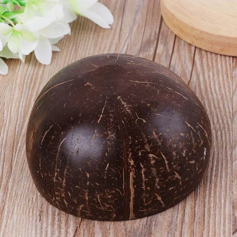 

Natural Coconut Shell Home Decoration Food Container Jewelry Storage Bowl For Kitchen