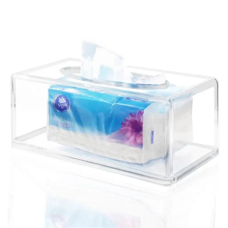 Acrylic Transparent Tissue Box Desktop Paper Holder Dispenser Storage Napkin Case Organizer Home Decor Container | Дом и сад
