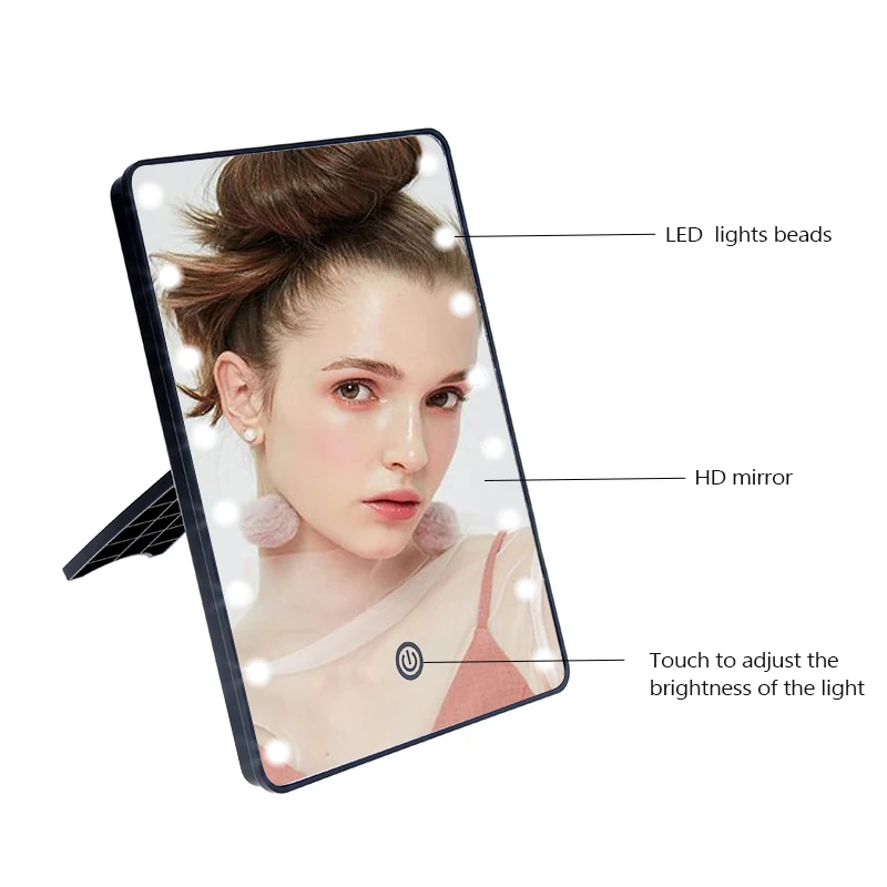 Dimmable светодиодный косметическое зеркало 16 светильник лампы освещенный