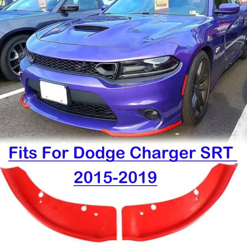Left+Right Car Front Bumper Splitter Lip Deflector Lips Diffuser Spoiler Protection For Dodge Charger SRT Scat Pack 2015-2019 | Автомобили